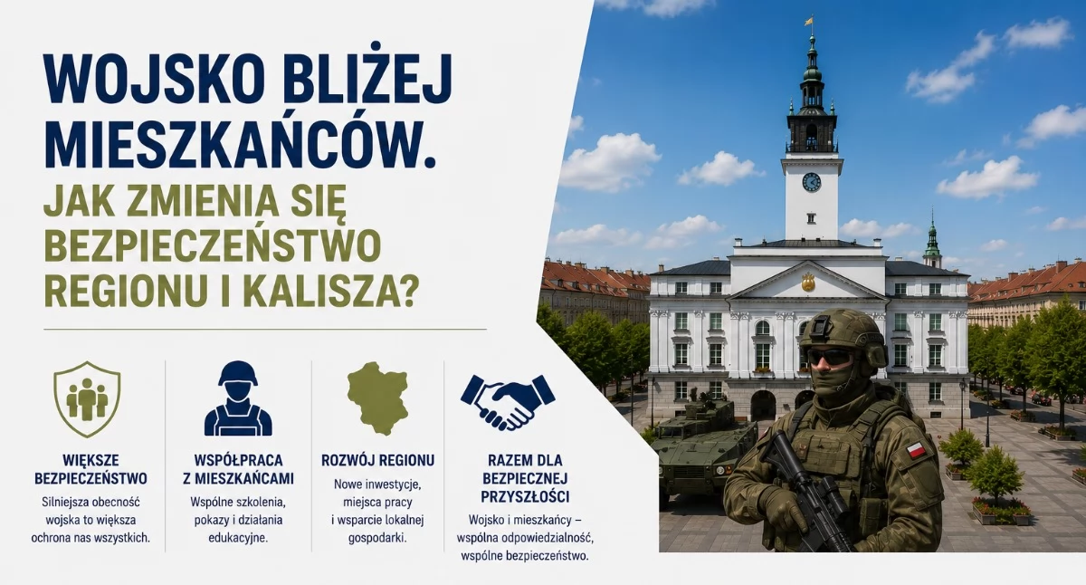 Administracja , Wojsko bliżej mieszkańców zmienia bezpieczeństwo regionu Kalisza - zdjęcie, fotografia