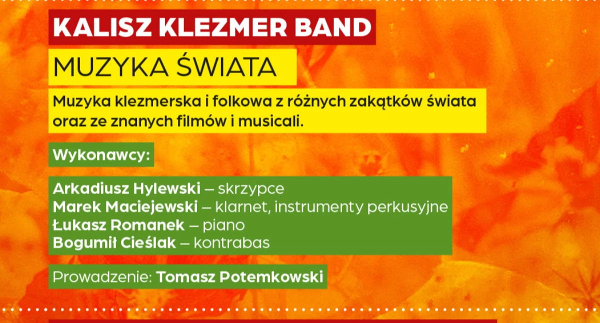 Koncerty, „Muzyka świata” Kalisz Klezmer - zdjęcie, fotografia