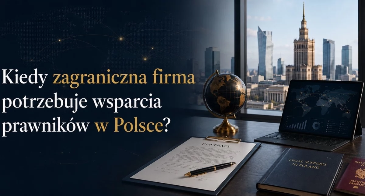 Tekst sponsorowany, Kiedy zagraniczna firma potrzebuje wsparcia prawników Polsce - zdjęcie, fotografia