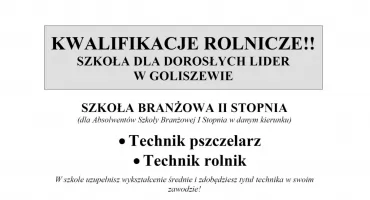 Kwalifikacje rolnicze
