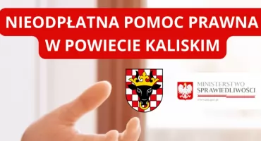 Bezpłatna pomoc prawna dla mieszkańców powiatu kaliskiego