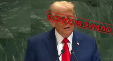 Co najważniejszego przemilaczyła rządowa TV z wystąpienia Donalda Trumpa w ONZ