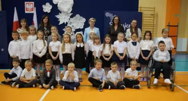 Ślubowanie w szkole w Zbiersku