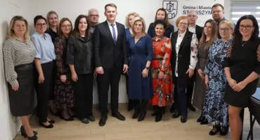 Nauczyciele w gościnie u burmistrza Stawiszyna