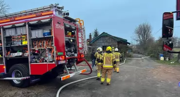 Pożar domu jednorodzinnego w Skarszewie 