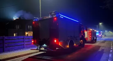 Pożar w Godzieszach Małych