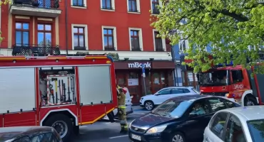Strażacy ćwiczyli na terenie hotelu
