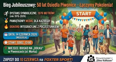 50 lat Osiedla Piwonice w granicach Kalisza. Międzypokoleniowy bieg jubileuszowy