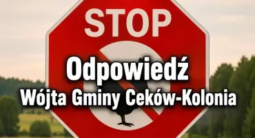 Oświadczenie Wójta Gminy Ceków-Kolonia ws. artykułu 